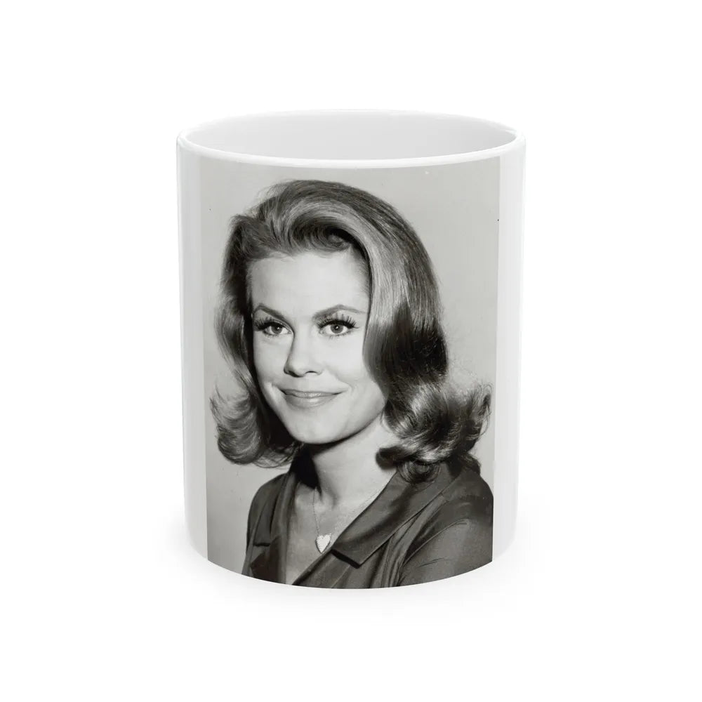 Elizabeth Montgomery #92 (Vintage Female Icon) White Coffee Mug-11oz-Go Mug Yourself