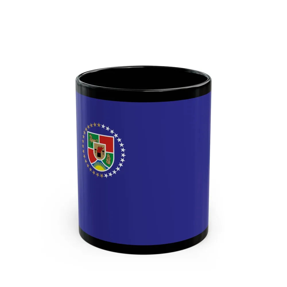 Flag of Luhansk Oblast Ukraine - Black Coffee Mug-11oz-Go Mug Yourself