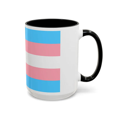 Transgender Pride Flag - Accent Coffee Mug-Go Mug Yourself