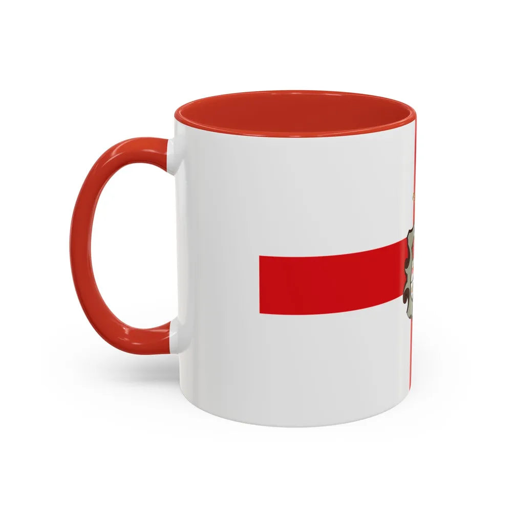 Flag of Huesca Spain - Accent Coffee Mug-Go Mug Yourself