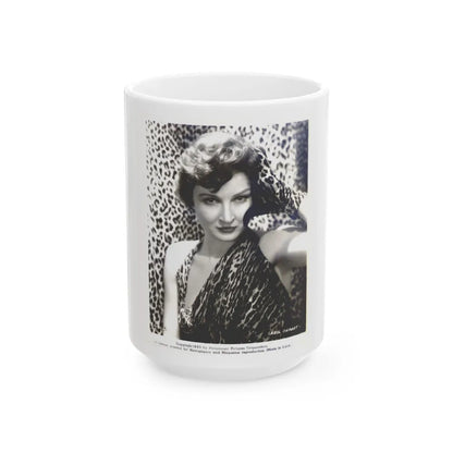 Carol Ohmart #03 (Vintage Female Icon) White Coffee Mug-15oz-Go Mug Yourself