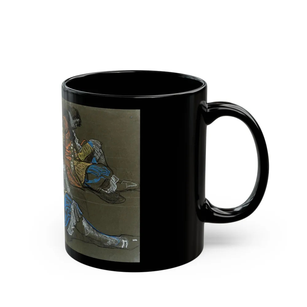 Captain Blood figure study, 1927 - Black Coffee Mug-Go Mug Yourself