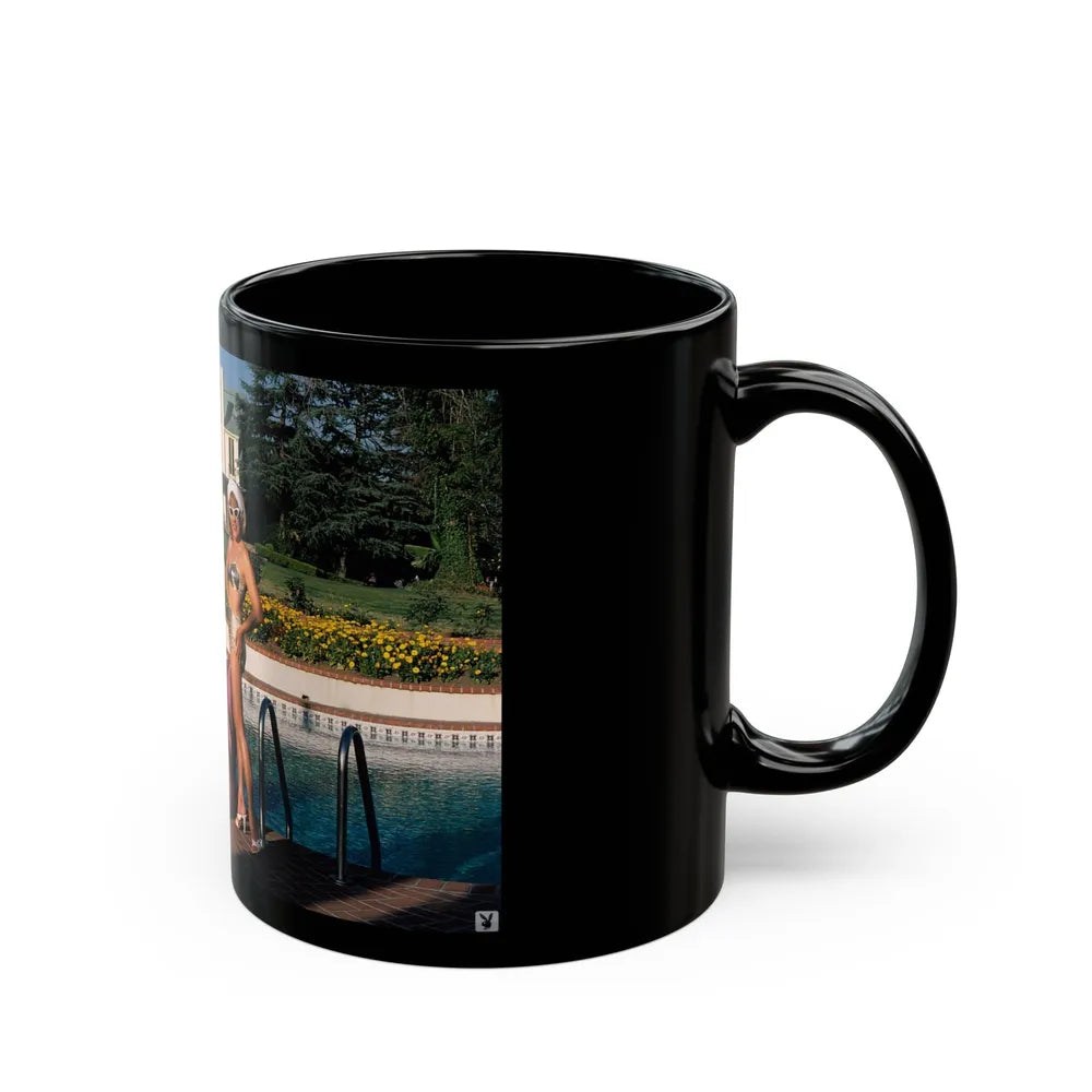 Terry Moore #416 - Unreleased Aug. '84 Playboy Photo from shoot non nude (Vintage Female Icon) Black Coffee Mug-Go Mug Yourself