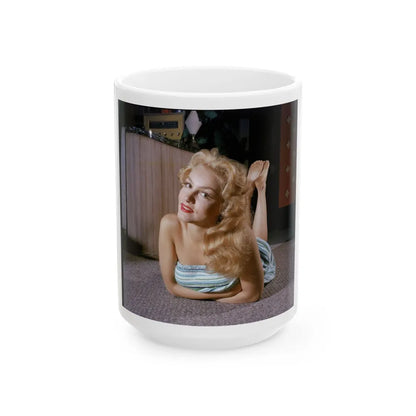 Julie Newmar #251 (Vintage Female Icon) White Coffee Mug-15oz-Go Mug Yourself