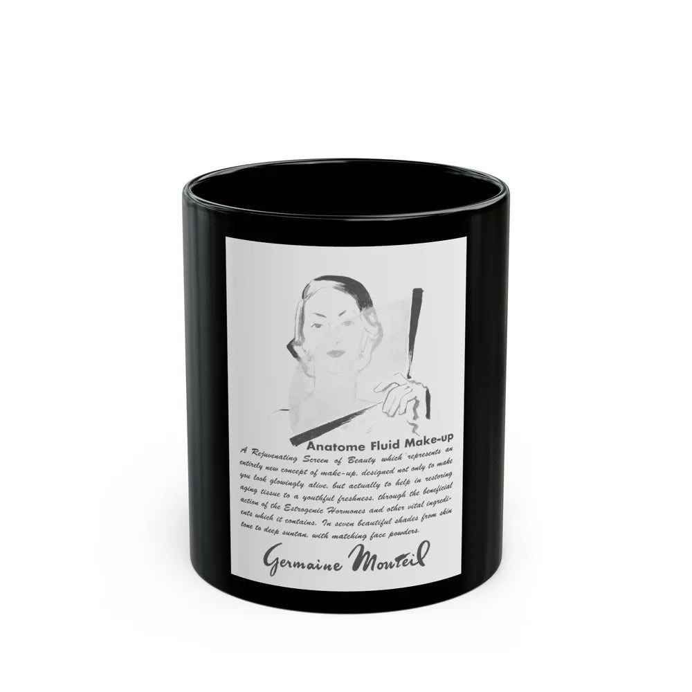 Germaine Monteil, 1952 - Black Coffee Mug-11oz-Go Mug Yourself