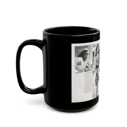 Julie Ege #212 (Vintage Female Icon) Black Coffee Mug-Go Mug Yourself