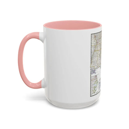 USA - Southeastern (1947) (Map) Accent Coffee Mug-Go Mug Yourself