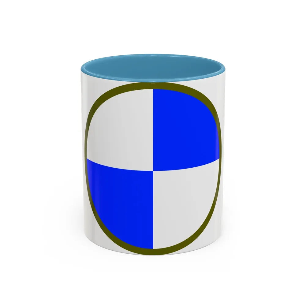 IV Corps (U.S. Army) Accent Coffee Mug-11oz-Light Blue-Go Mug Yourself