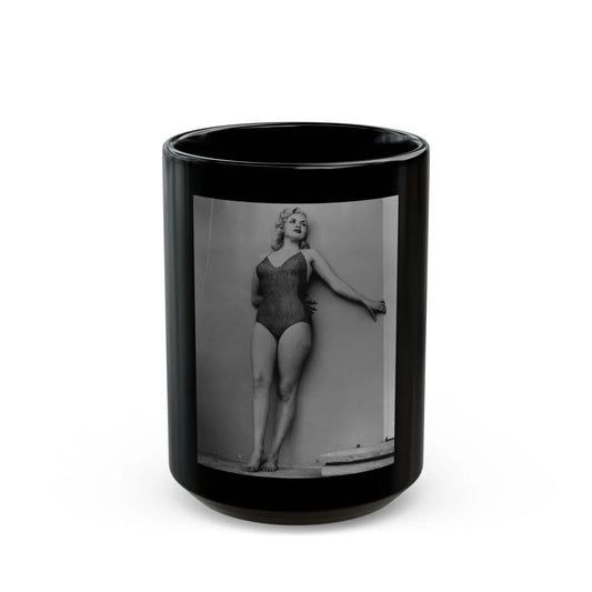 Jayne Mansfield #242 (Vintage Female Icon) Black Coffee Mug-15oz-Go Mug Yourself