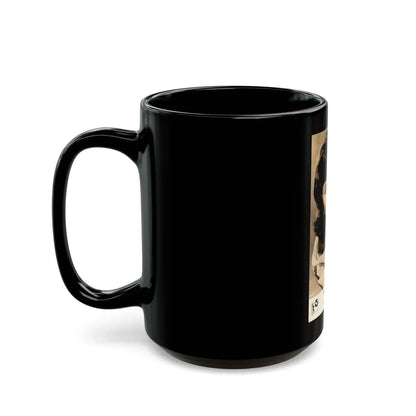 Jennifer Jayne #09 (Vintage Female Icon) Black Coffee Mug-Go Mug Yourself