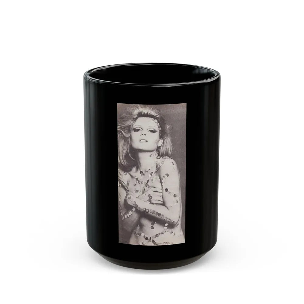 Pamela Tiffin #24 - Mag. Page1 (Vintage Female Icon) Black Coffee Mug-15oz-Go Mug Yourself