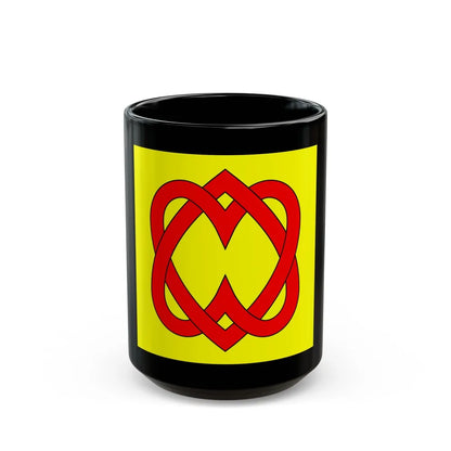 Flag of Blonay Switzerland - Black Coffee Mug-15oz-Go Mug Yourself