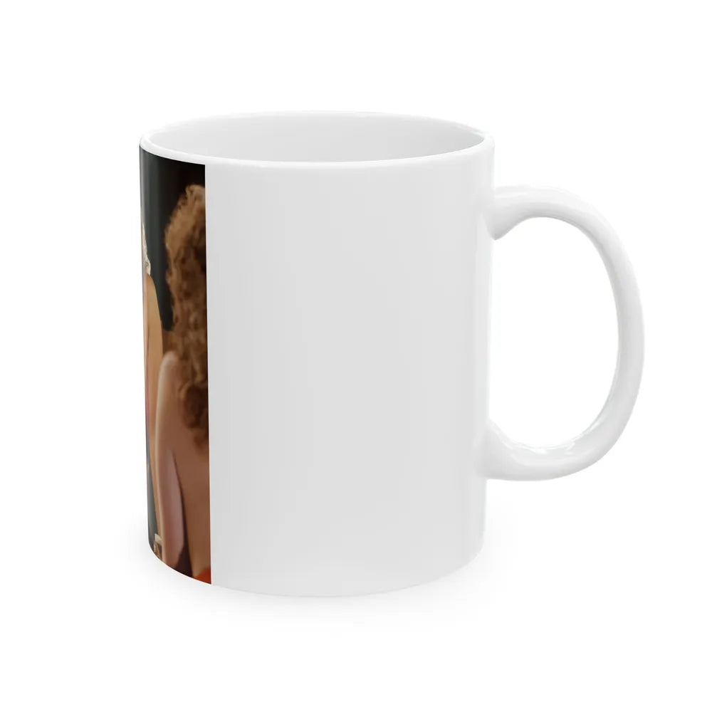 Linda Blair #260 - Partially Topless (Vintage Female Icon) White Coffee Mug-Go Mug Yourself