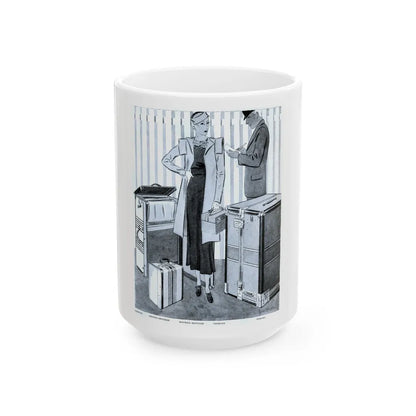 Fashion Illustration, 1933 - White Coffee Mug-15oz-Go Mug Yourself