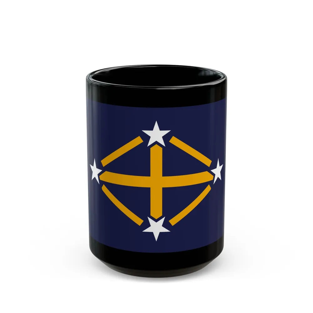 Flag of Imperial Japanese Antarctic Expedition - Black Coffee Mug-15oz-Go Mug Yourself