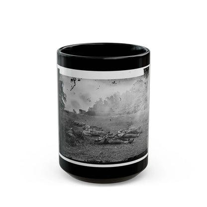 Gettysburg, Pa. Confederate Dead At The Edge Of The Rose Woods, July 5, 1863 (U.S. Civil War) Black Coffee Mug-15oz-Go Mug Yourself