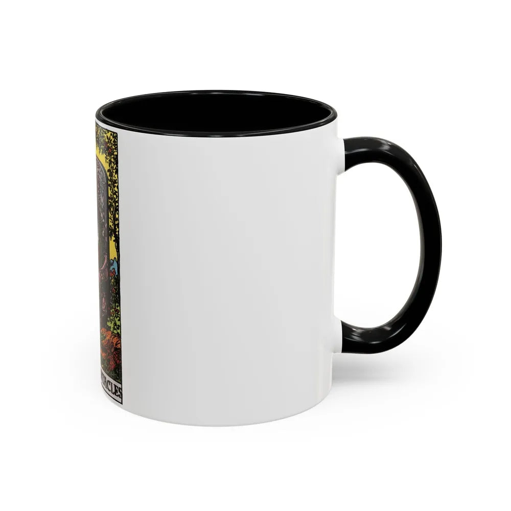 The Queen of Pentacles (Tarot Card) Accent Coffee Mug-Go Mug Yourself