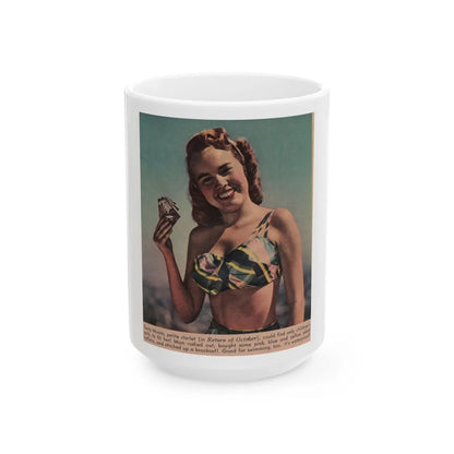 Terry Moore #559 - Magazine Page Photo Clipping (Vintage Female Icon) White Coffee Mug-15oz-Go Mug Yourself