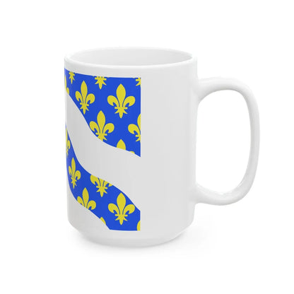 Flag of Yvelines France - White Coffee Mug-Go Mug Yourself