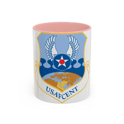 USAFCENT (U.S. Air Force) Accent Coffee Mug-11oz-Pink-Go Mug Yourself