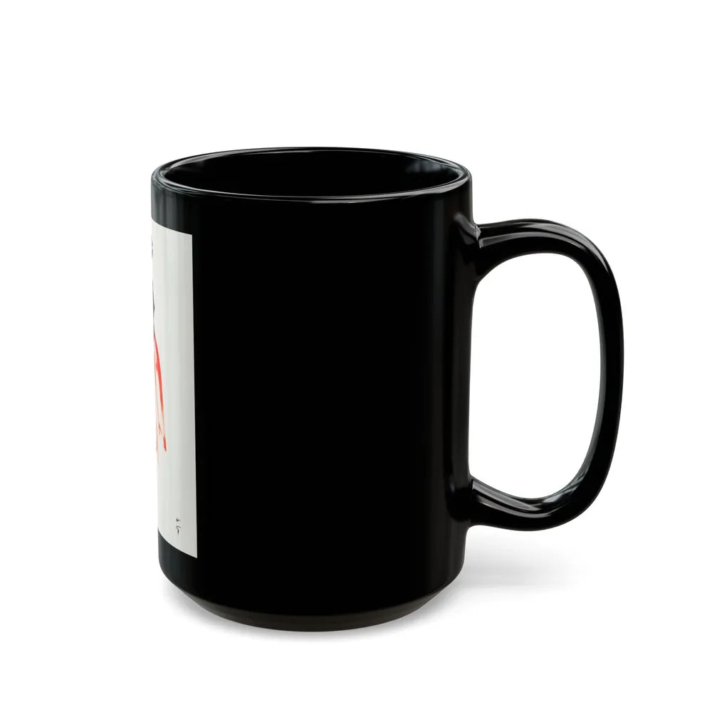 Fashion illustration (4) - Black Coffee Mug-Go Mug Yourself