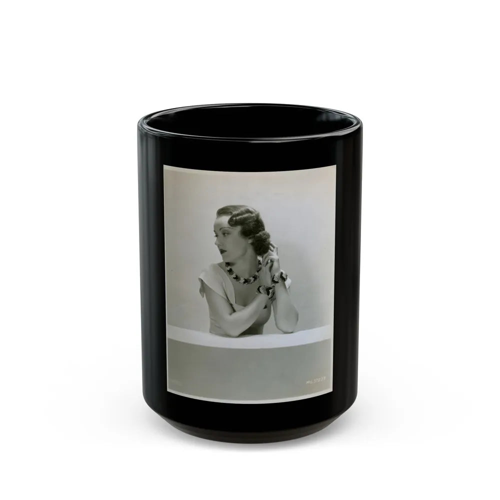 Fay Wray #203 (Vintage Female Icon) Black Coffee Mug-15oz-Go Mug Yourself