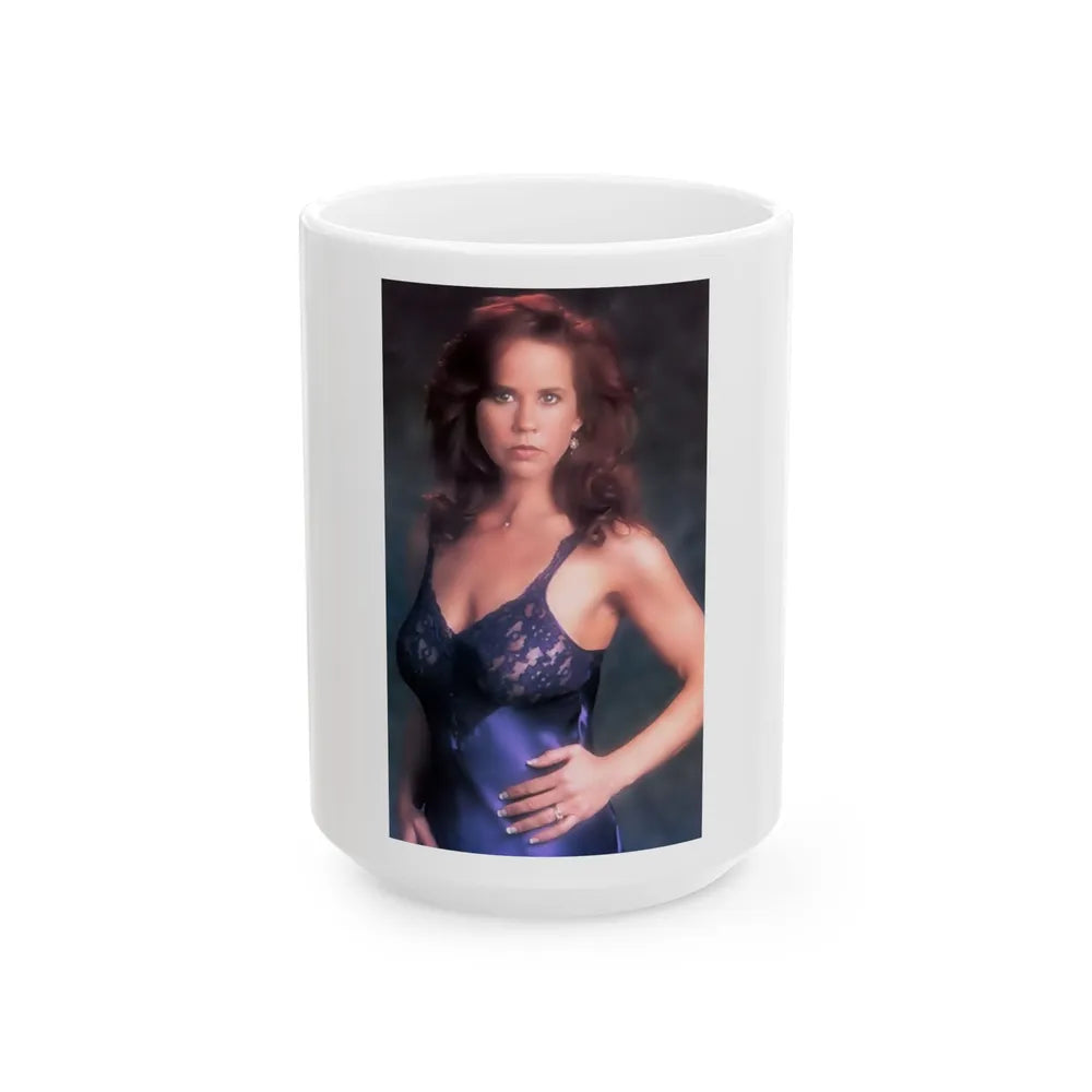 Linda Blair #161 (Vintage Female Icon) White Coffee Mug-15oz-Go Mug Yourself