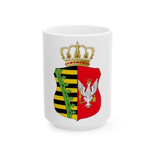 Coat of Arms of Duchy of Warsaw - White Coffee Mug-15oz-Go Mug Yourself