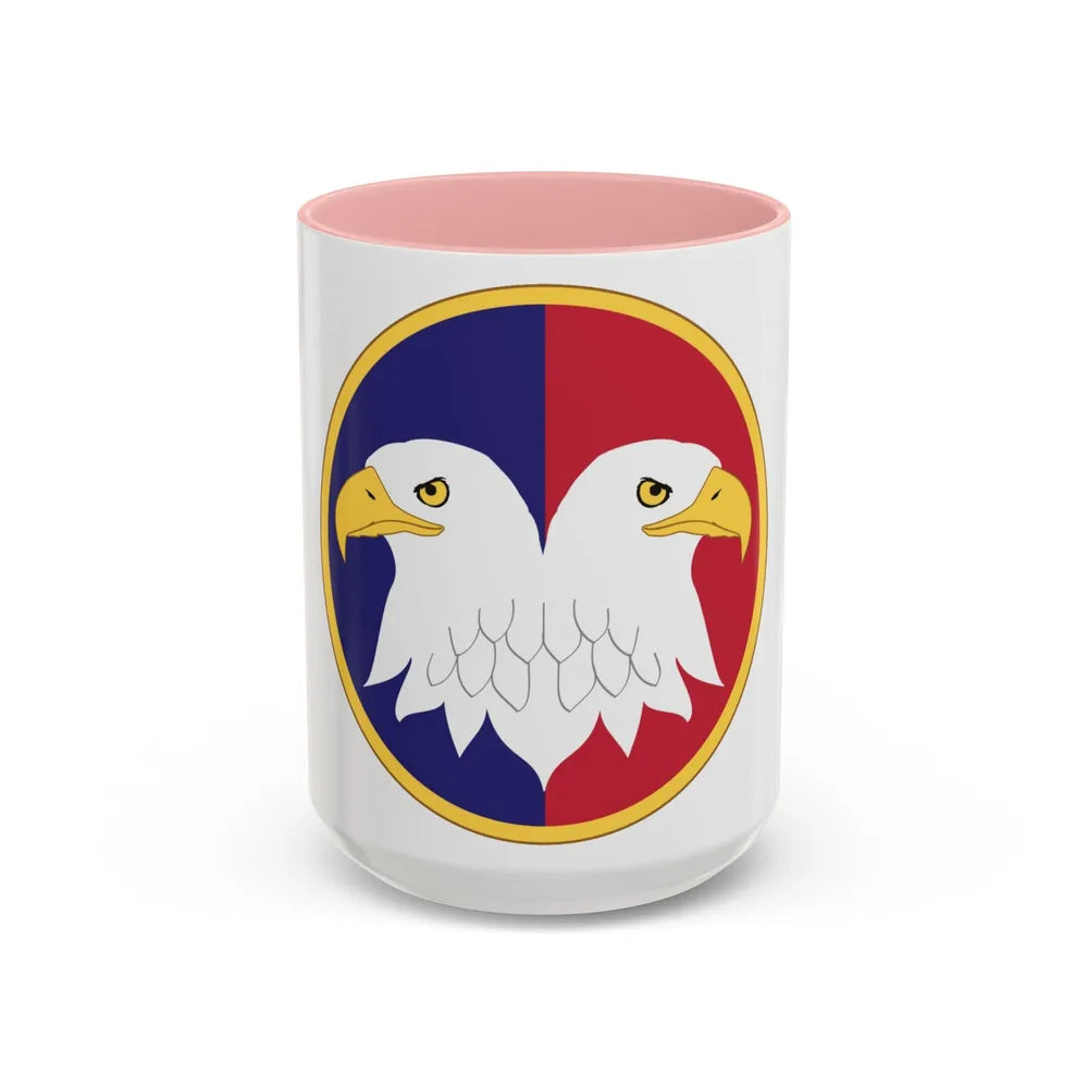 Reserve Command (U.S. Army) Accent Coffee Mug-15oz-Pink-Go Mug Yourself