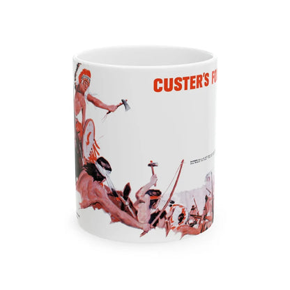 Custer's Folly, Real Magazine, May 1956 - White Coffee Mug-11oz-Go Mug Yourself