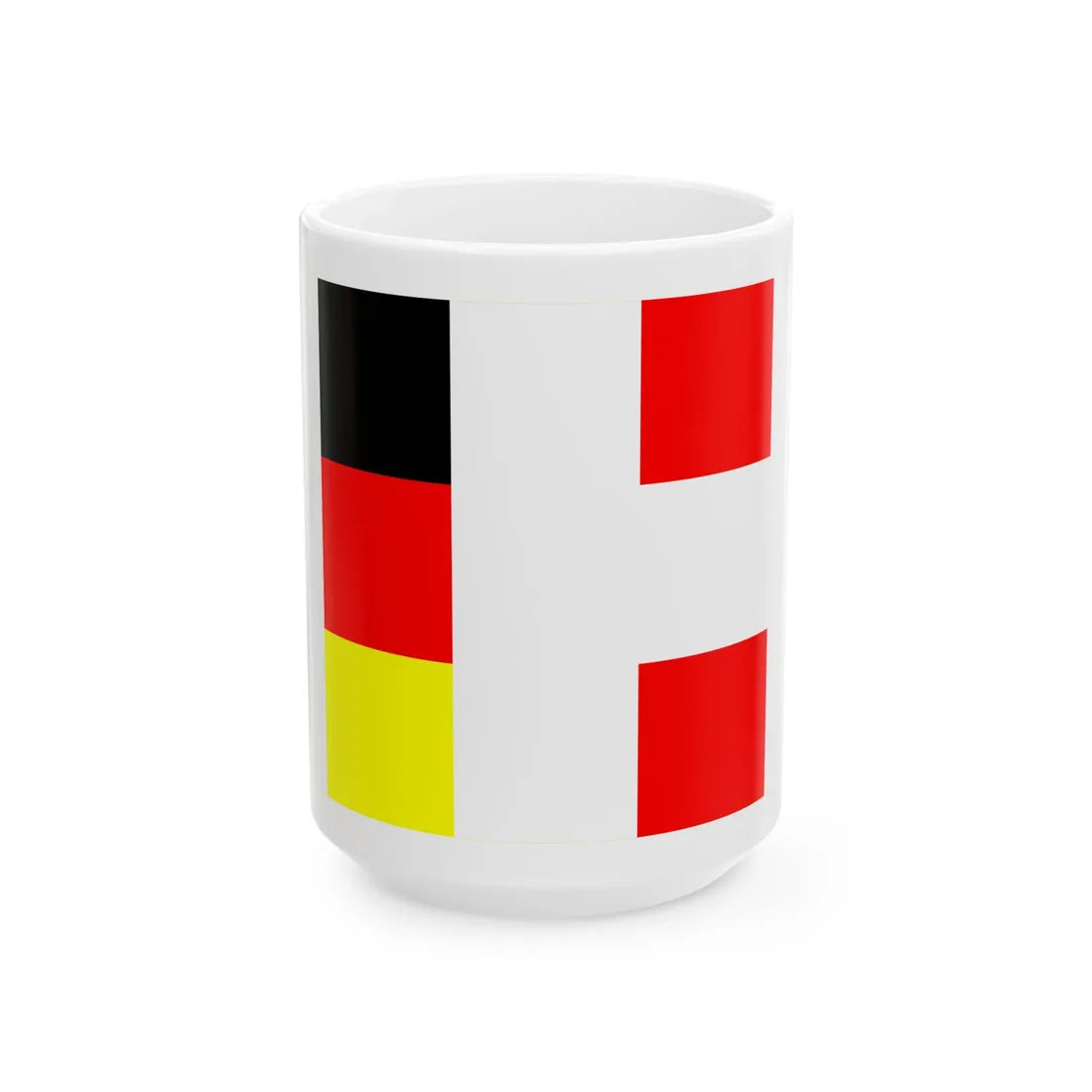 DACH minimal (Germany) White Coffee Mug 15oz - Go Mug Yourself