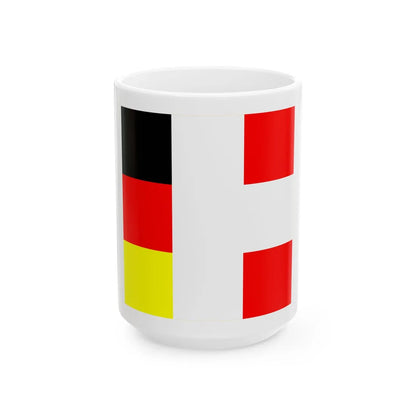 DACH minimal (Germany) White Coffee Mug 15oz - Go Mug Yourself