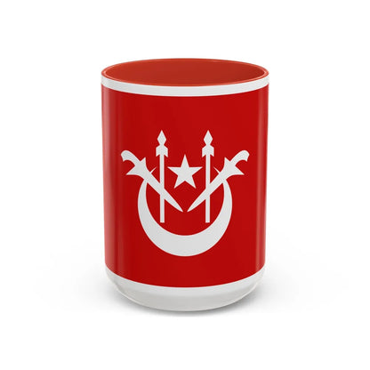 Flag of Kelantan Malaysia - Accent Coffee Mug-15oz-Red-Go Mug Yourself