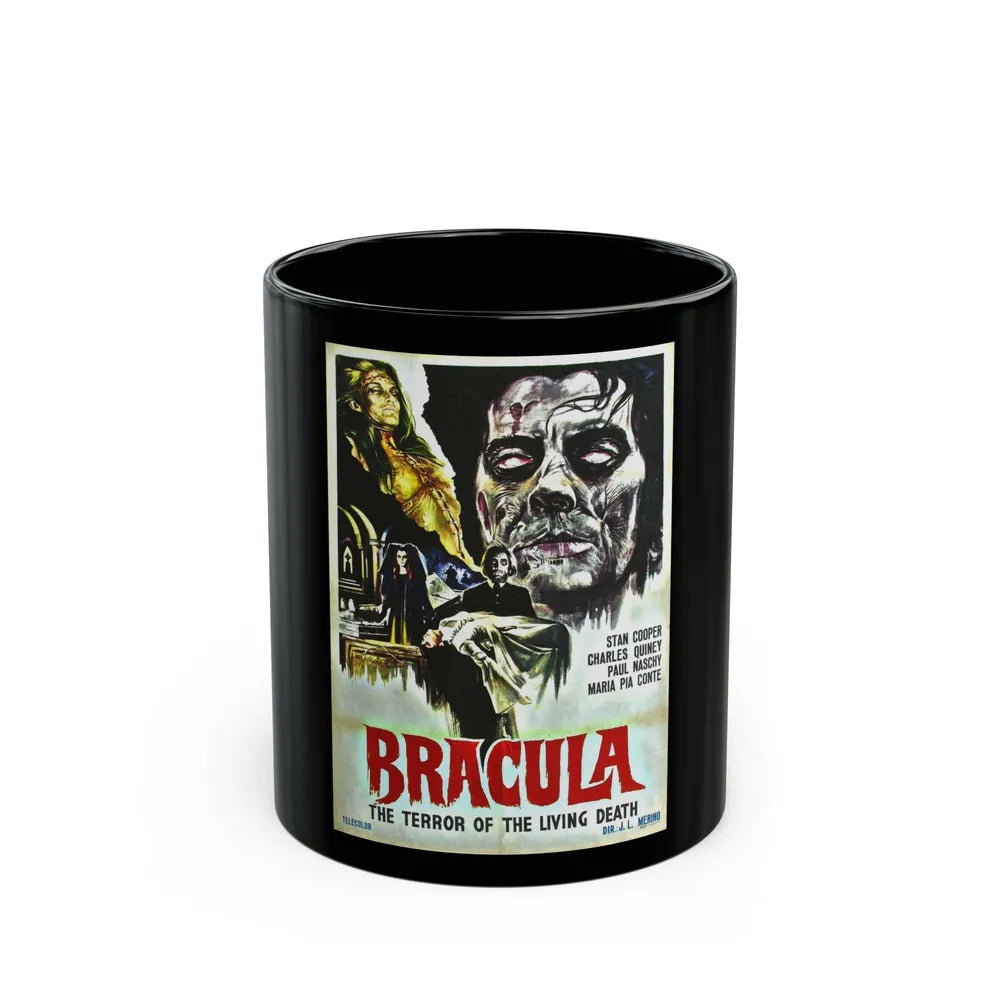 BRACULA (THE HANGING WOMAN) 1973 Movie Poster - Black Coffee Mug-11oz-Go Mug Yourself