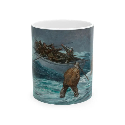 Coming Ashore, 1929 - White Coffee Mug-11oz-Go Mug Yourself