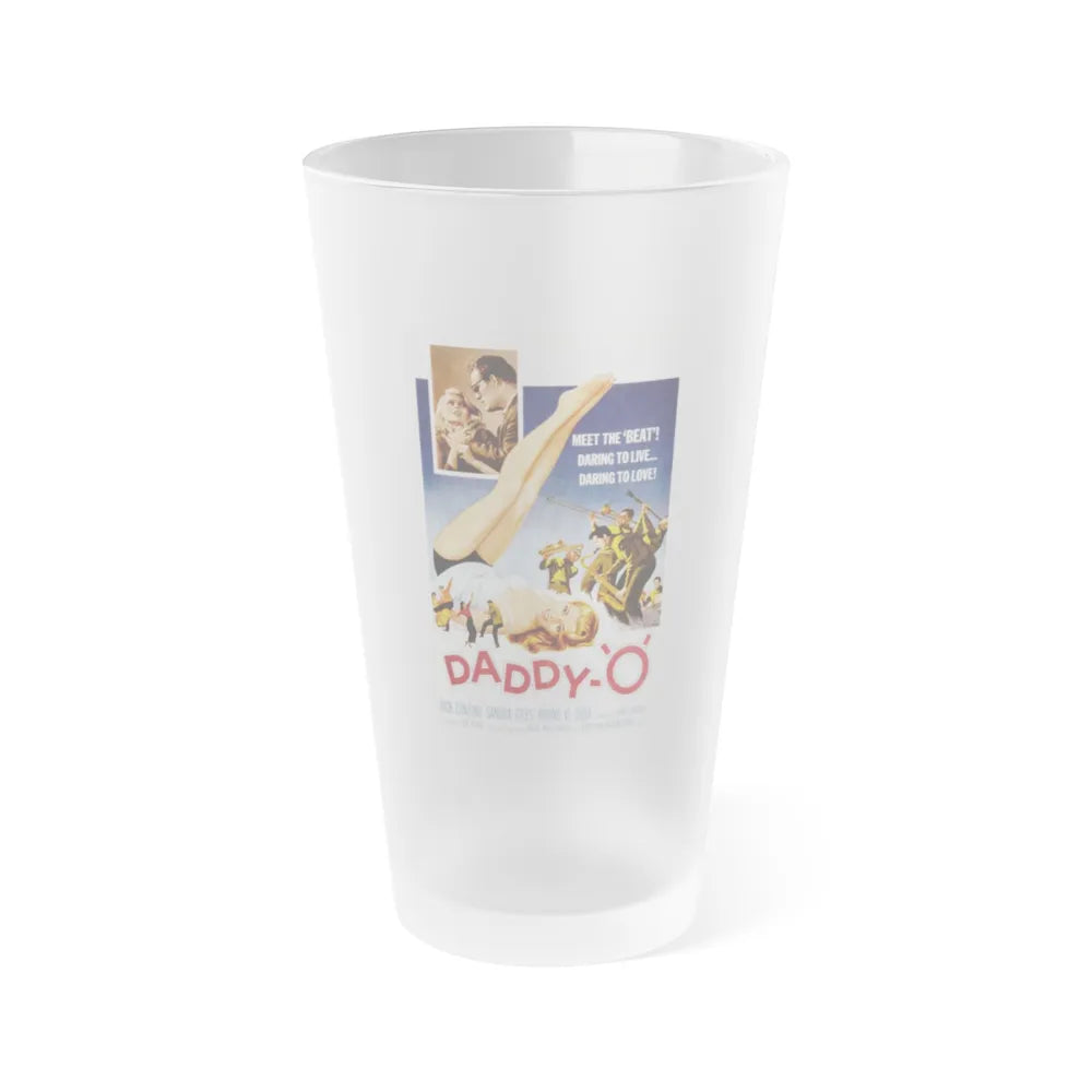 DADDY-O 1958 Movie Poster - Frosted Pint Glass 16oz-Go Mug Yourself