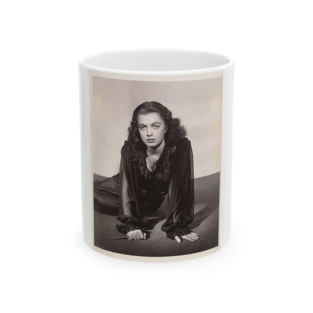 Faith Domergue #161 (Vintage Female Icon) White Coffee Mug-11oz-Go Mug Yourself