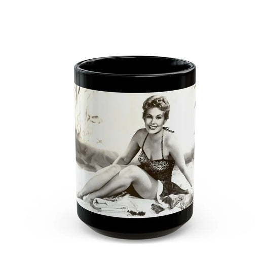 Kim Novak #235 (Vintage Female Icon) Black Coffee Mug-15oz-Go Mug Yourself