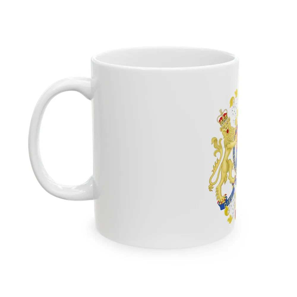 Coat of Arms of the Government of Gibraltar - White Coffee Mug-Go Mug Yourself