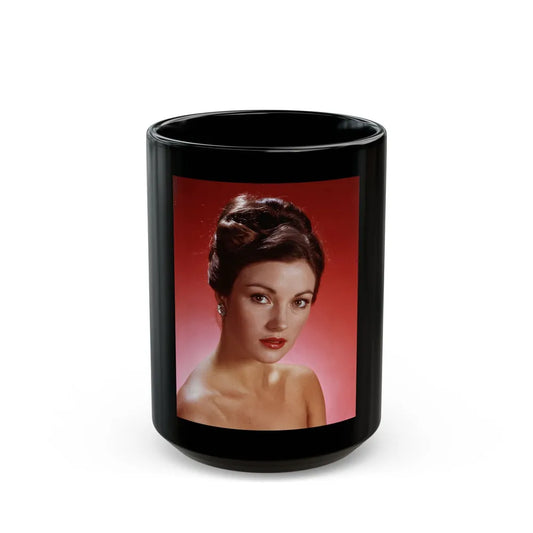 Jane Seymour #79 (Vintage Female Icon) Black Coffee Mug-15oz-Go Mug Yourself