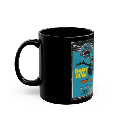 DAFFY DUCK ALL STAR CARTOONS (VHS COVER) - Black Coffee Mug-Go Mug Yourself