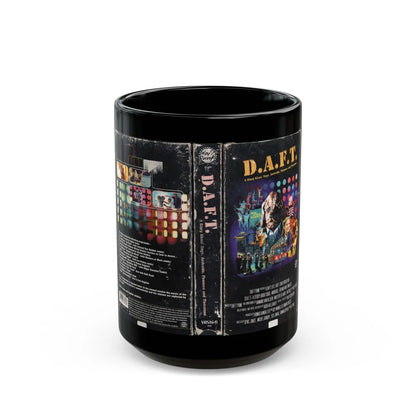 DAFT A STORY ABOUT DOGS ANDROIDS FIREMEN AND TOMATOES (VHS COVER) - Black Coffee Mug-15oz-Go Mug Yourself