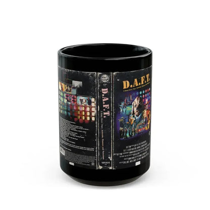 DAFT A STORY ABOUT DOGS ANDROIDS FIREMEN AND TOMATOES (VHS COVER) - Black Coffee Mug 15oz - Go Mug Yourself