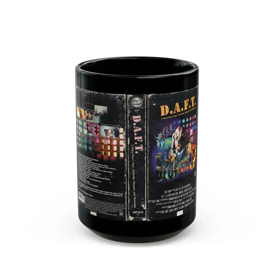 DAFT A STORY ABOUT DOGS ANDROIDS FIREMEN AND TOMATOES (VHS COVER) - Black Coffee Mug 15oz - Go Mug Yourself