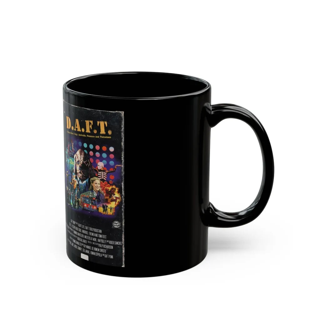 DAFT A STORY ABOUT DOGS ANDROIDS FIREMEN AND TOMATOES (VHS COVER) - Black Coffee Mug-Go Mug Yourself