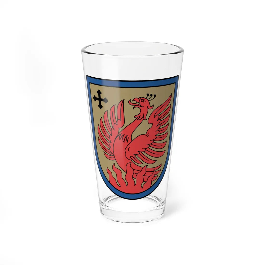 Dagdas novads COA (Latvia) (Coat of Arms) Pint Glass 16oz 16oz - Go Mug Yourself