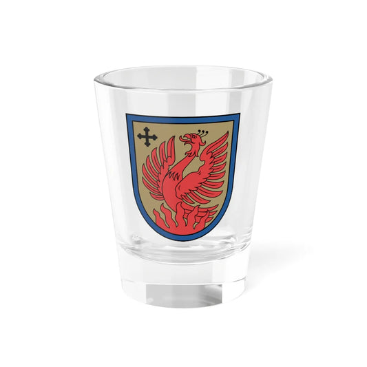 Dagdas novads COA (Latvia) (Coat of Arms) Shot Glass 1.5oz 1.5oz - Go Mug Yourself