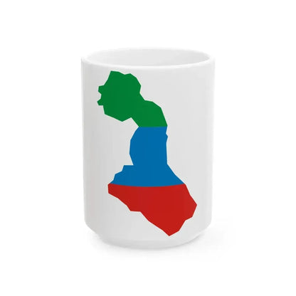 Dagestan-geo-stub2 (Russia) White Coffee Mug 15oz - Go Mug Yourself