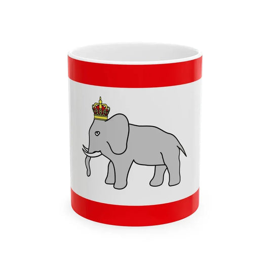 Dahomey flag 1889 (Benin) White Coffee Mug 11oz - Go Mug Yourself
