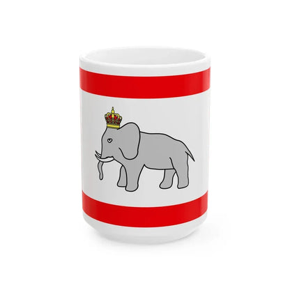 Dahomey flag 1889 (Benin) White Coffee Mug 15oz - Go Mug Yourself